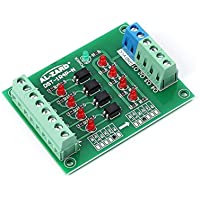 Los mejores  - AILOVA 4 bit Optoacoplador Aislamiento Módulo PLC Junta de Convertidor de Voltaje de Nivel de Señal de 24V a 24V-5V a…